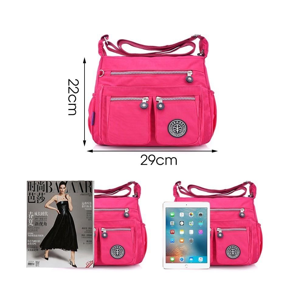 TTOU Nữ Sứ Giả Túi Nylon Chống Thấm Nước Túi Xách Nữ Hàng Ngày Vai Nữ Đeo Chéo Túi Bolsa Sắc MỘT Chính