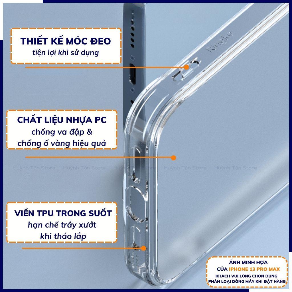 Ốp lưng ip 13 pro max ip 13 pro RINGKE chính hãng trong suốt chống sốc FUSION X chống ố vàng điện thoại huỳnh tân - Hàng nhập khẩu