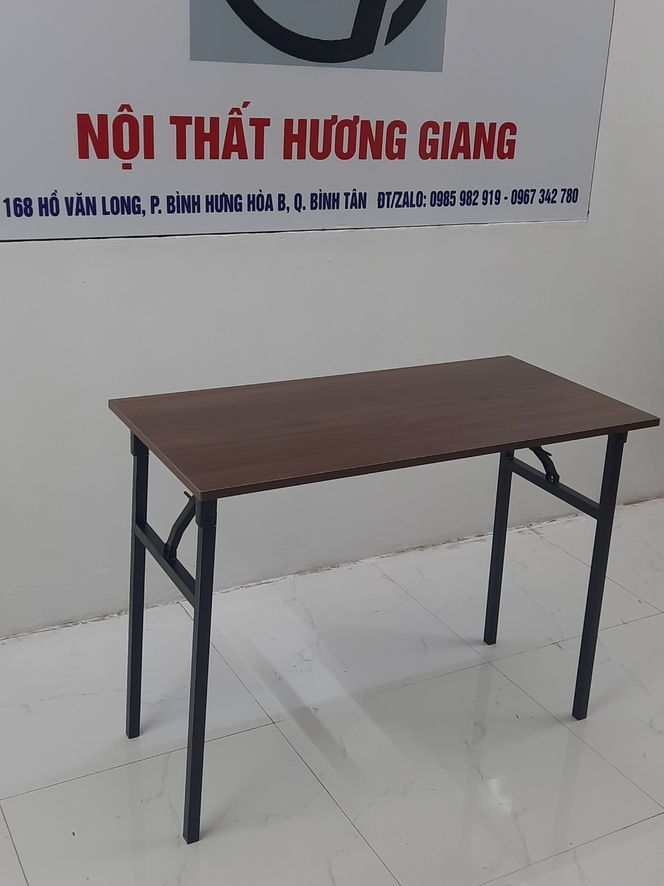 Bàn gấp gọn,chân sắt mặt gỗ công nghiệp HG FURNITURE