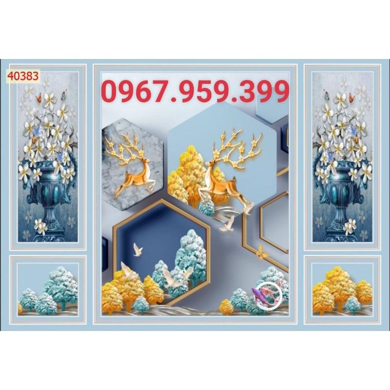 Tranh dán tường 3D trang trí phòng khách phòng ngủ