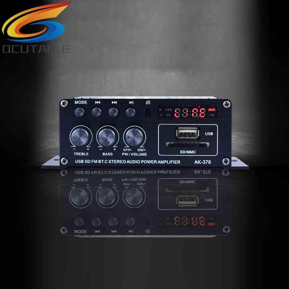 Bộ Khuếch Đại Âm Thanh Kỹ Thuật Số Bluetooth AK-370 HIFI Kênh 2.0 12V