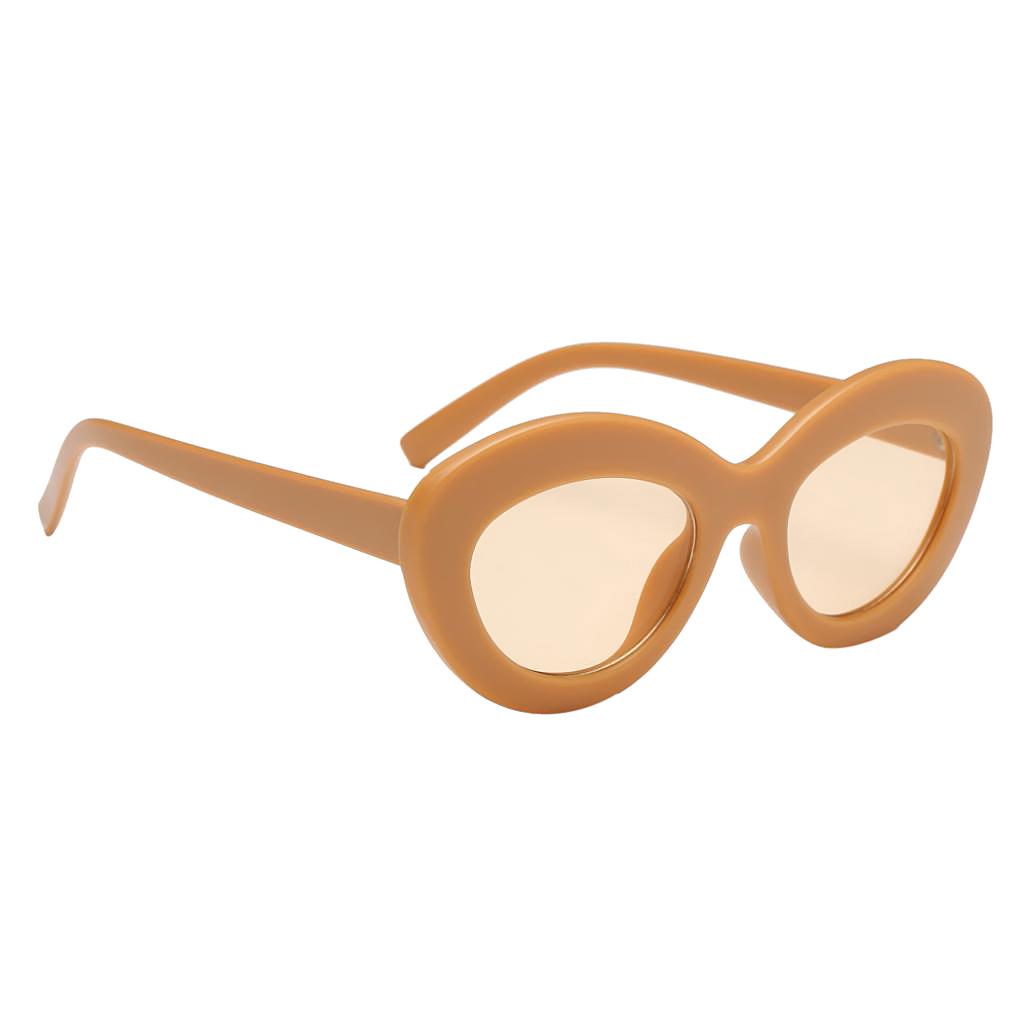 Vintage Anti-UV Oval Sunglasses Shades Plastic Frame Glasses Eyewear 01