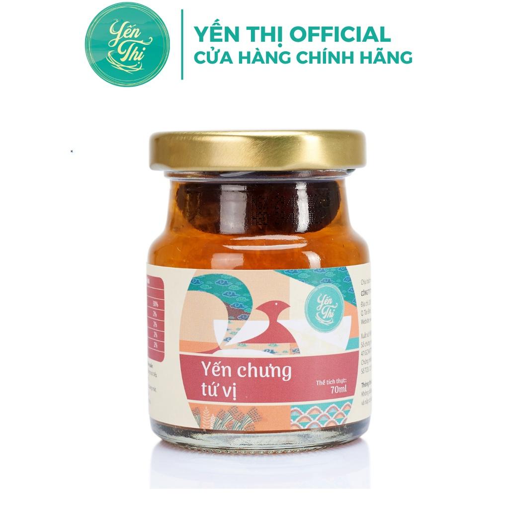 Yến Thị - Gói quà tặng 6 hũ đủ vị - Yến sào Khánh Hòa chưng sẵn - 30% yến thô/ hũ 70ml