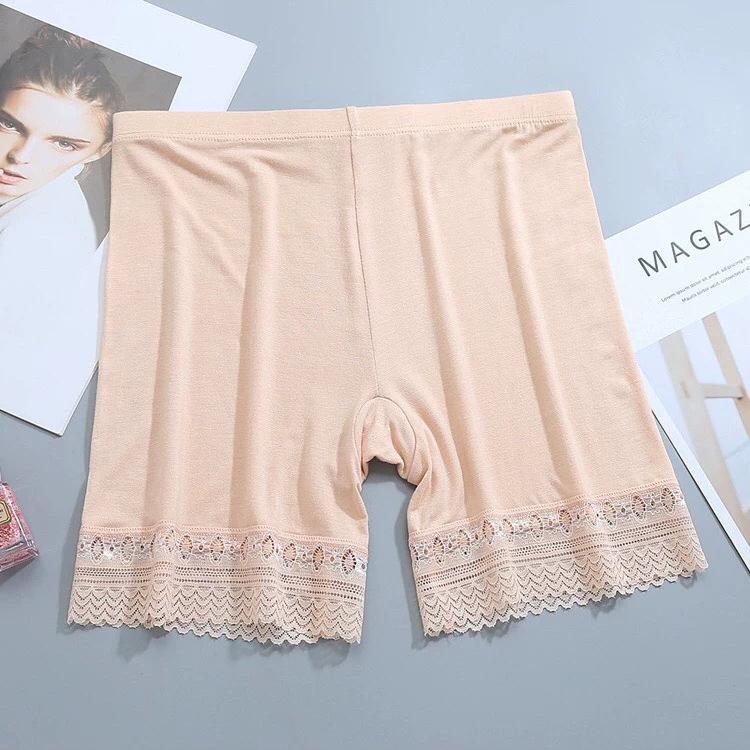Quần Đùi Mặc Trong Váy Thoáng Mát, Có Phối Ren Quyến Rũ - tặng 1 khẩu trang chống UV