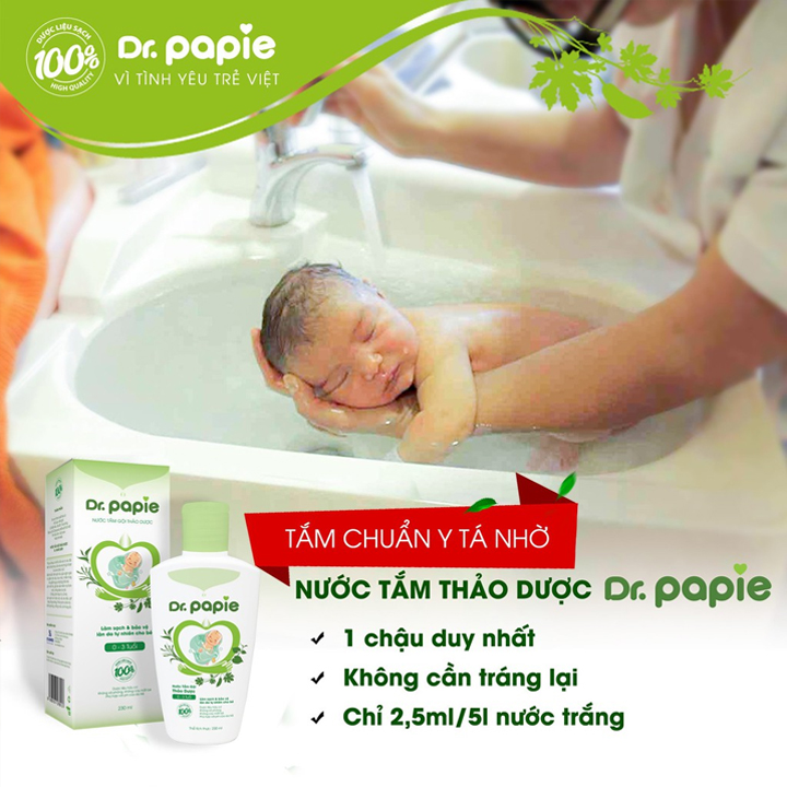 Nước tắm gội thảo dược Dr.PaPie (230ml)