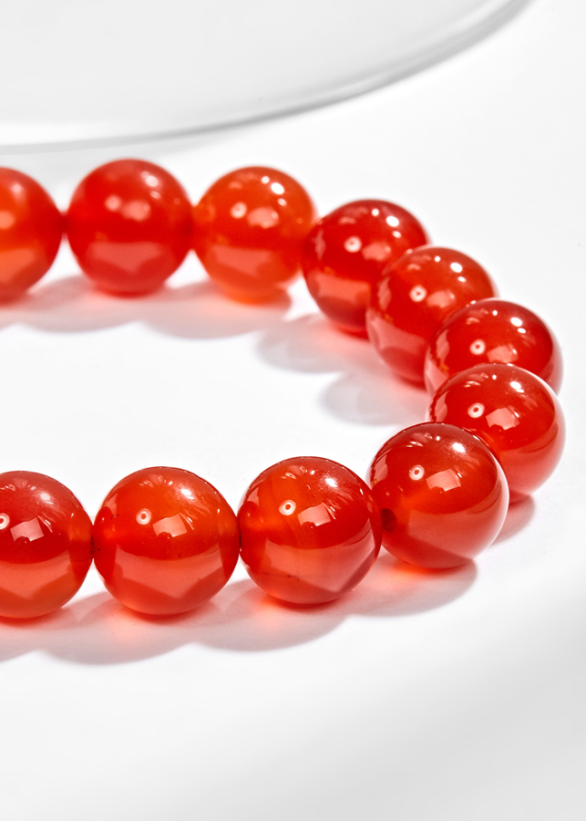 Vòng Tay Nam Đá Mã Não Đỏ Phối Tỳ Hưu Bạc Mạ Vàng 24K Ngọc Quý Gemstones