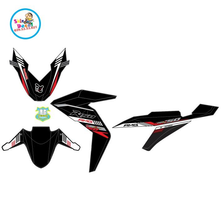Tem xe winner AMG đỏ đen