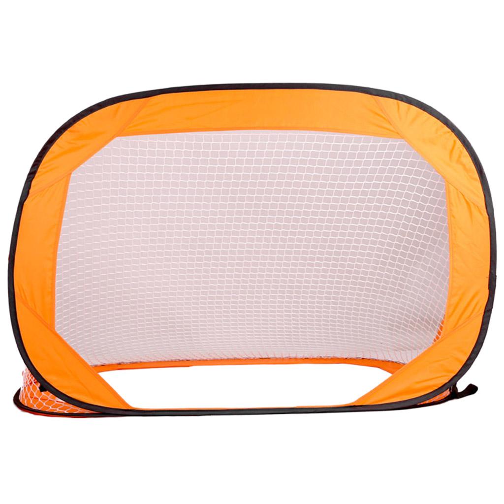 Orange Color Folding Portable Football Gate Net Goal Soccer Practice Kit