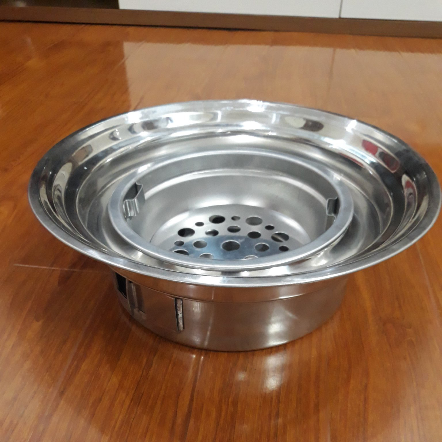 Bếp nướng than hoa âm bàn Vỉ inox