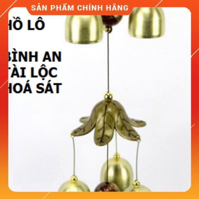 Chuông gió hình hồ lô 2 tầng- 6 chuông cầu bình an và tài lộc 206744
