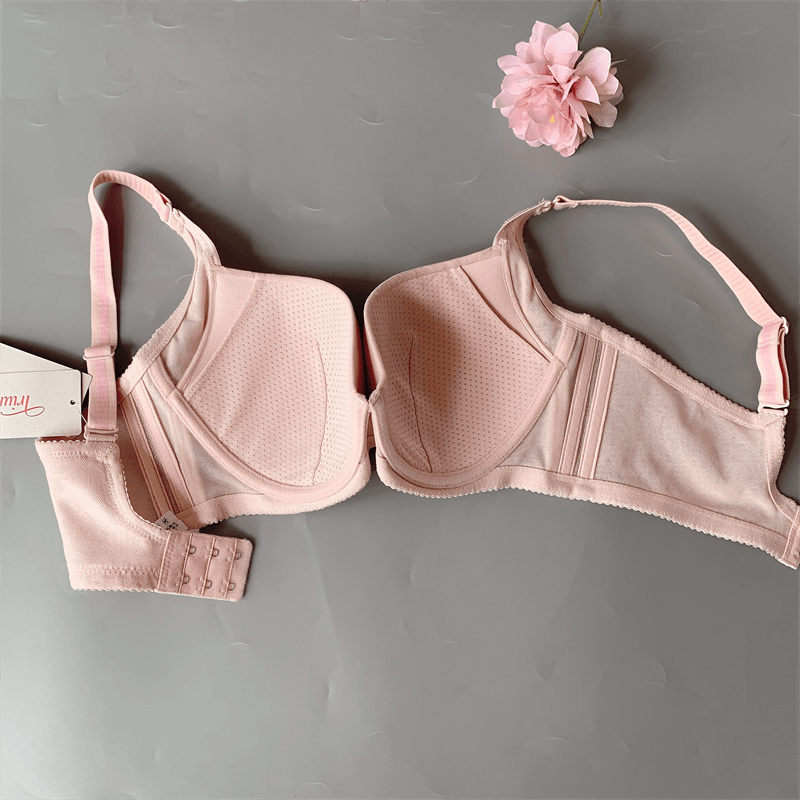 Áo lót nữ nâng ngực mút mỏng có gọng Triumph Pure Invisible Lace WHP E003401 vải gấm hoa, bản lưng to giúp nâng đẩy và định hình ngực tối đa