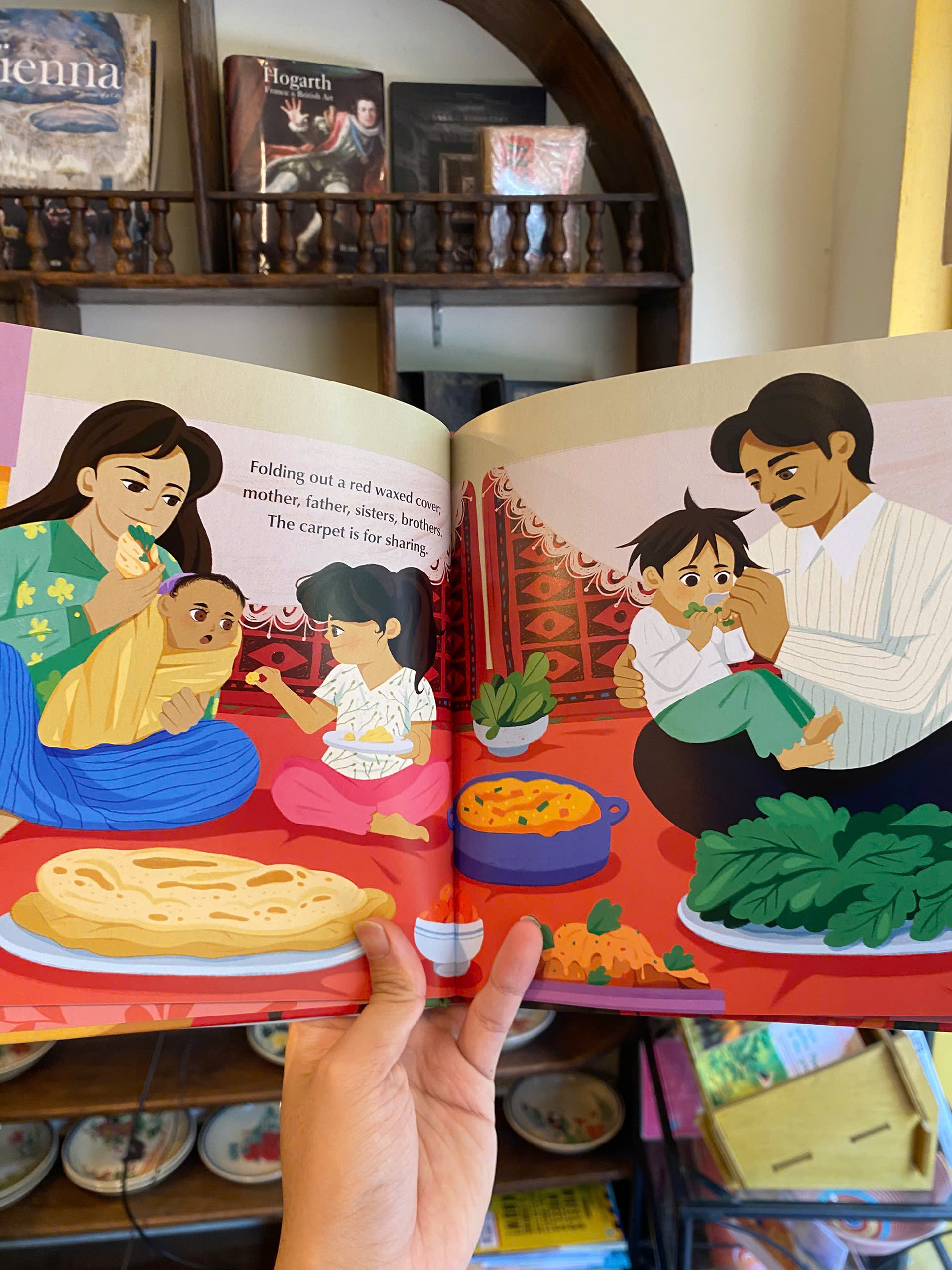 Sách - The Carpet: An Afghan Family Story by Dezh Azaad | Children's Picture Book - Family Book