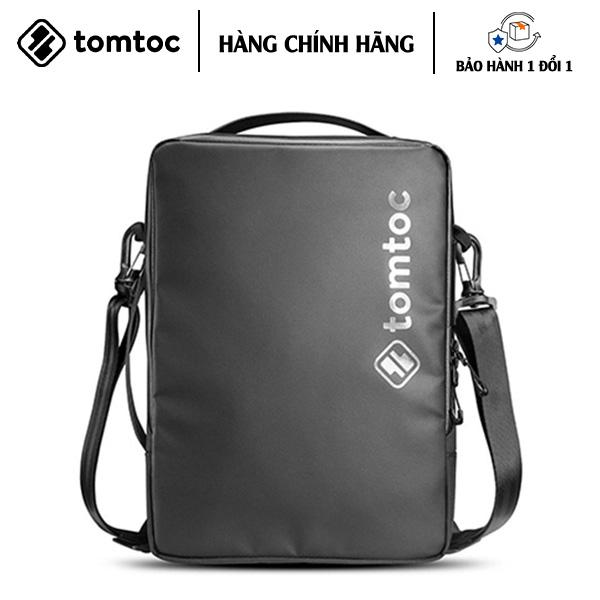 TÚI ĐEO CHÉO TOMTOC (USA) URBAN CODURA SHOULDER BAGS CHO MACB 13″14″, ULTRABO.OK 13″ BLACK chống sốc - HÀNG CHÍNH HÃNG