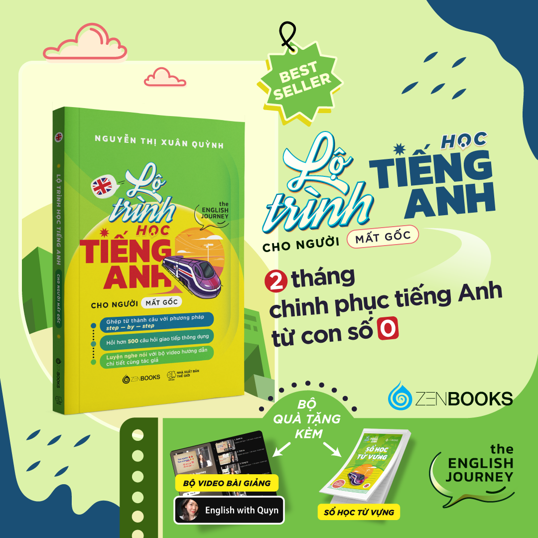 Sách - Lộ Trình Học Tiếng Anh Cho Người Mất Gốc (The English Journey) - Nguyễn Thị Xuân Quỳnh