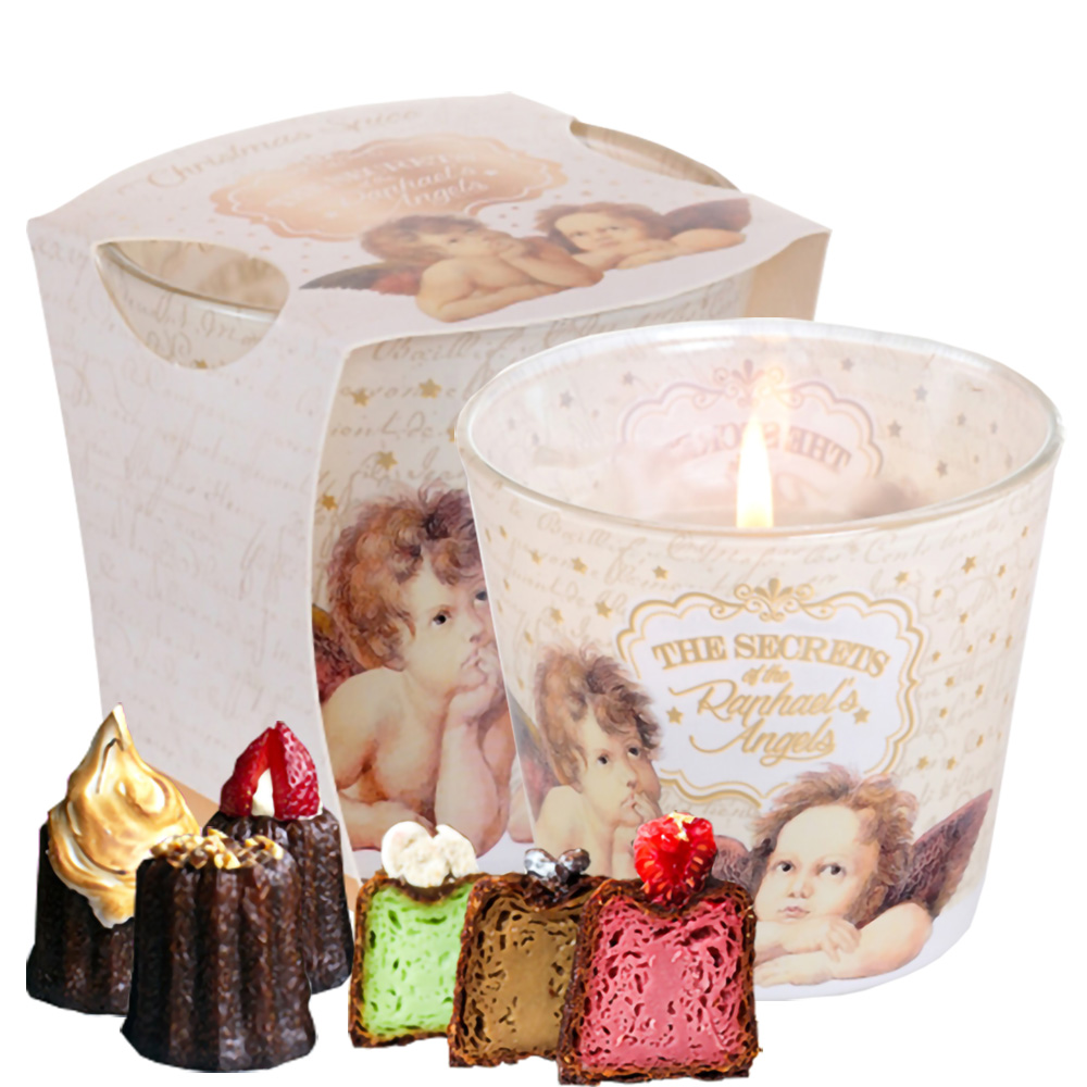 Ly nến thơm tinh dầu Bartek Raphael's Angels 115g QT028494 - bánh Canele Pháp