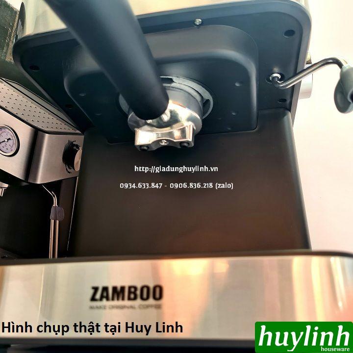 Máy pha cafe gia đình Zamboo ZB-93CF + Tặng máy xay ZB-100GR + 500gr cà phê hạt nguyên chất - Hàng chính hãng
