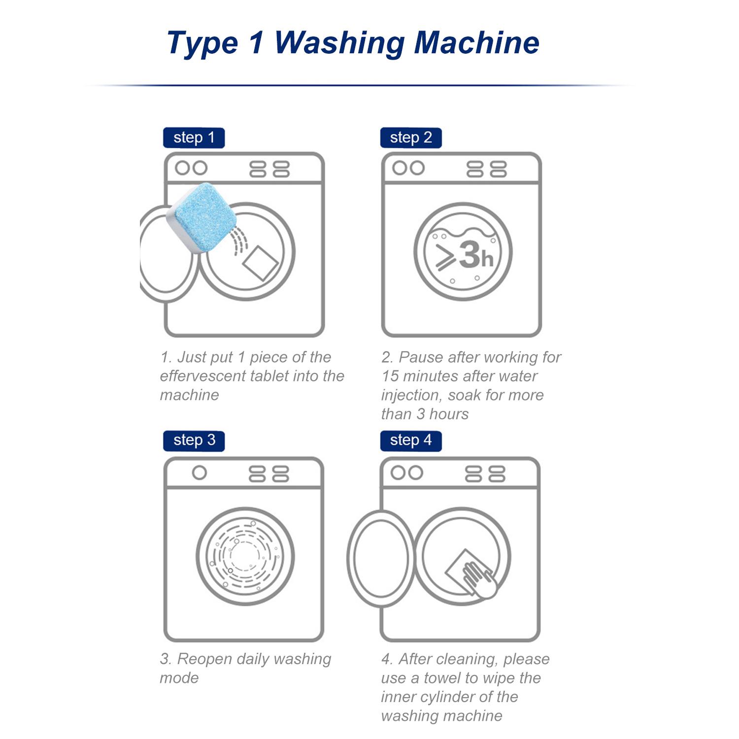 20 viên sủi làm sạch máy giặt chuyên nghiệp