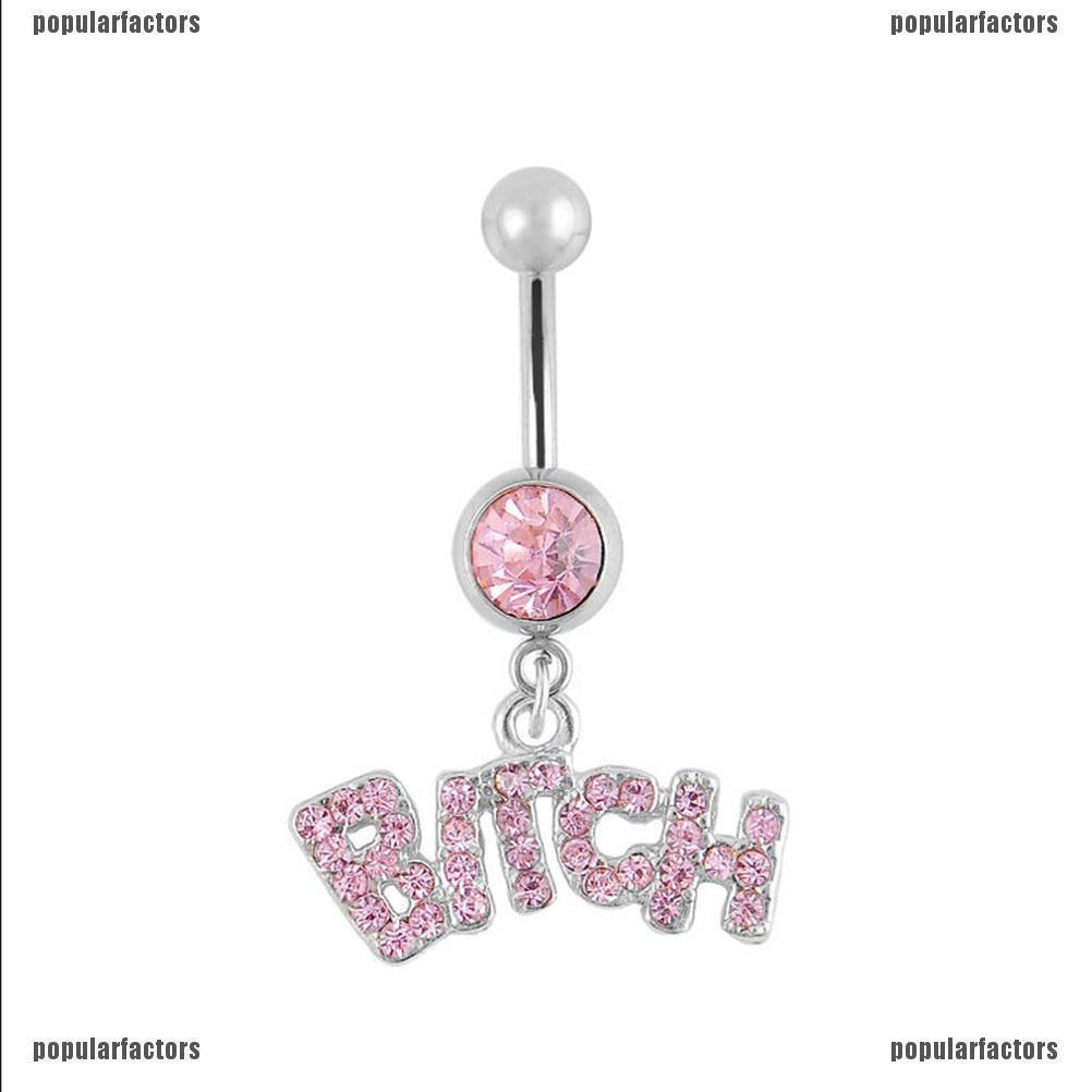 Khuyên rốn đính đá lấp lánh trang sức Belly Dance