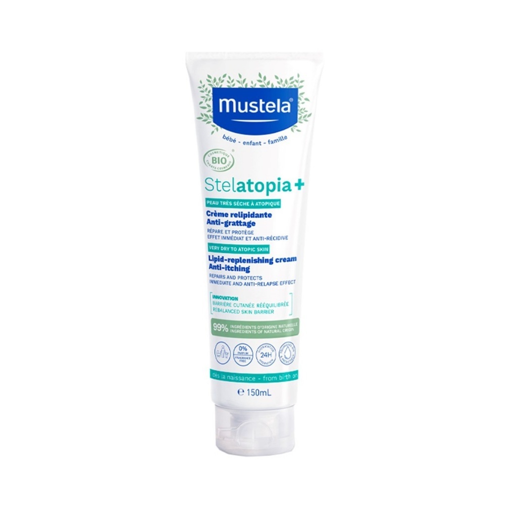 Kem dưỡng da chàm thể tạng Mustela STELATOPIA+ LIPID-REPLENIISHING 150ML