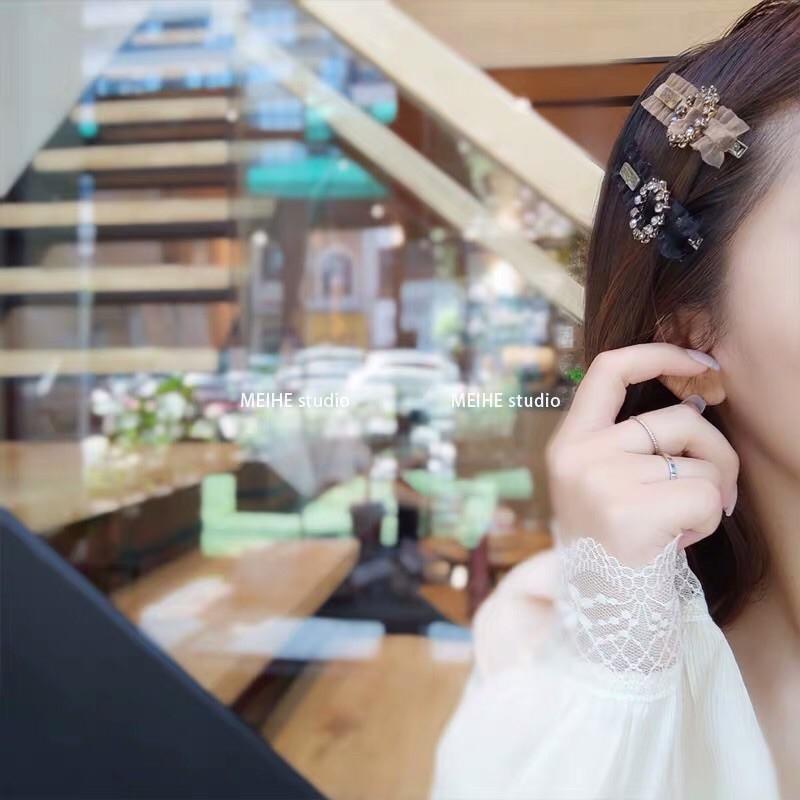 Kẹp tóc voan phối đá