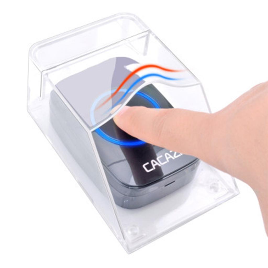 2x Plastic Doorbell Cover Waterproof Cover for Door Bell Button Protector