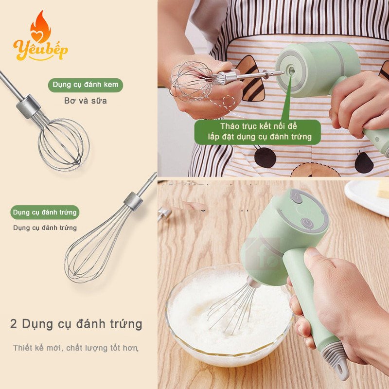 Máy xay thịt đa năng kiêm đánh trứng, xay tỏi ớt, trộn bột, tạo bọt cafe