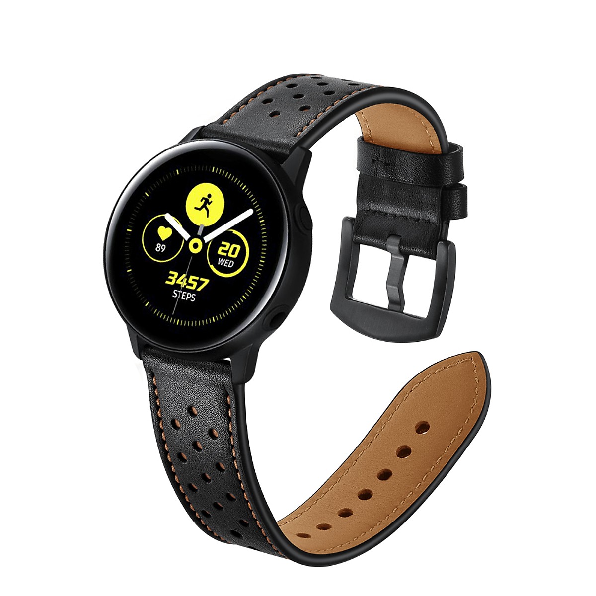 Dây Da Sport Leather Dành Cho Galaxy Watch Active 2, Galaxy Watch Active 1, Galaxy Watch 42 (Size 20mm
