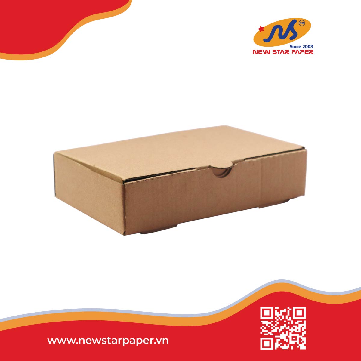 34x25.5x5cm  - Combo 10 hộp giấy carton nắp gài