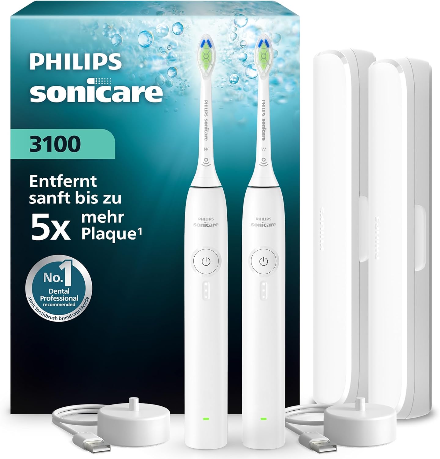 Bàn chải điện Philips Sonicare Series 3100 HX4072/41 hàng chính hãng