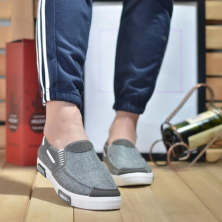 Giày Lười Vải Nam Phong Cách Hàn Quốc