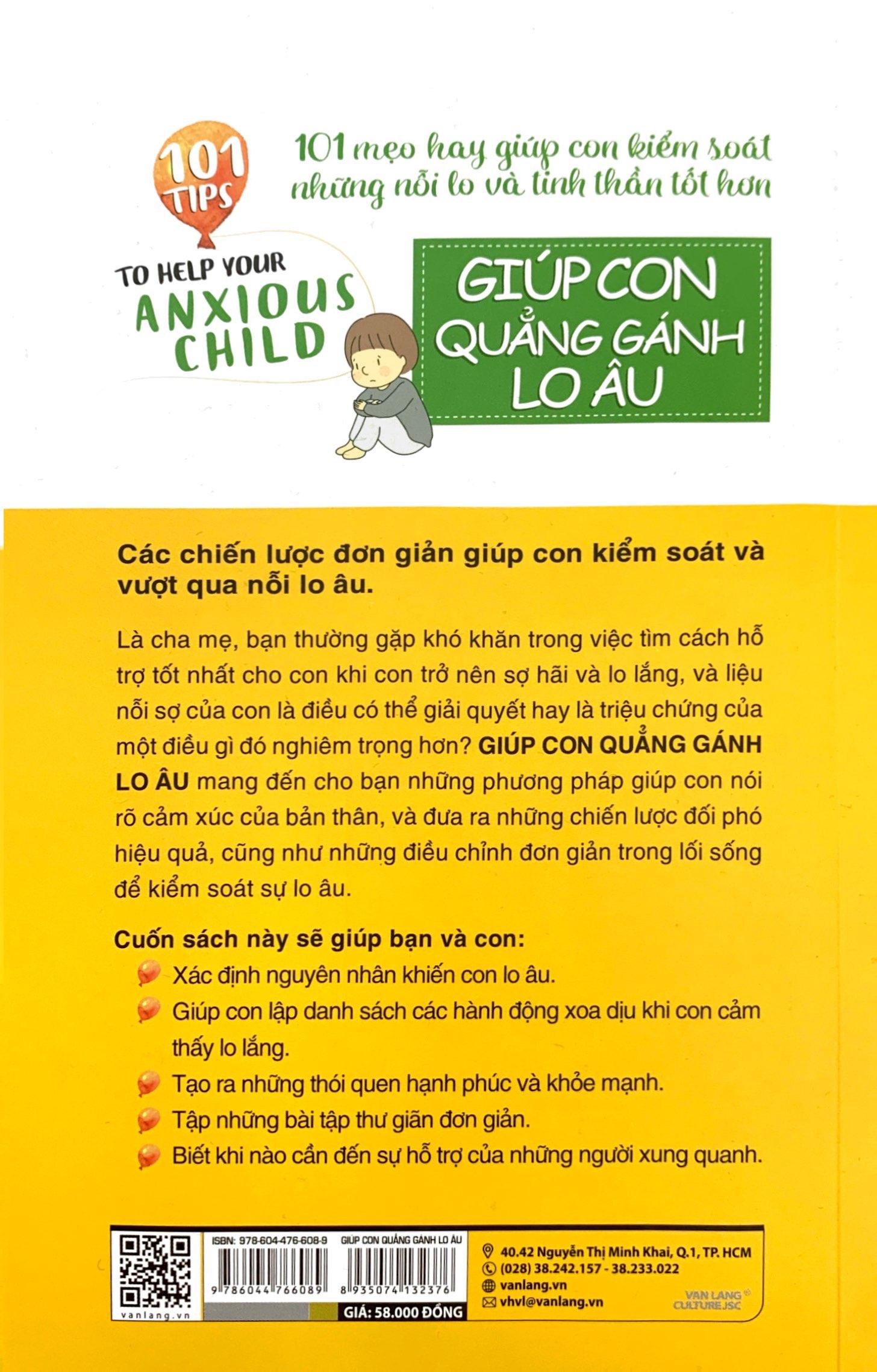 101 Tips - Giúp Con Quẳng Gánh Lo Âu