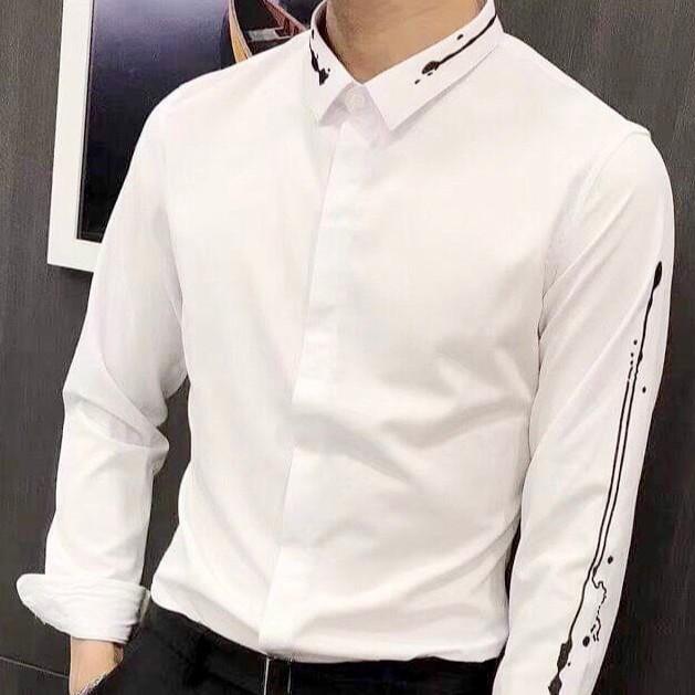 Áo sơ mi nam King168 , áo sơ mi lụa cao cấp ko nhăn ko xù NT1070