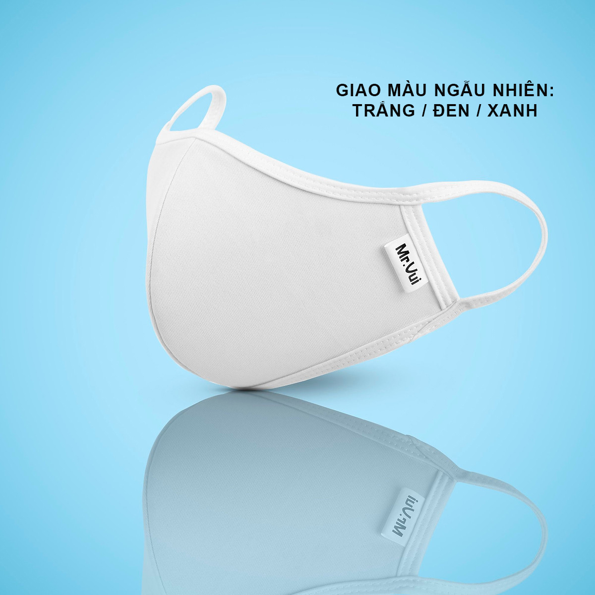 Set 5 Khẩu Trang Vải 3 Lớp Kháng Khuẩn Mr Vui - Hàng Chính Hãng