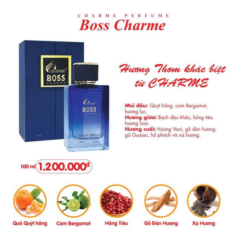 Nước Hoa Nam Charme Boss 100ml