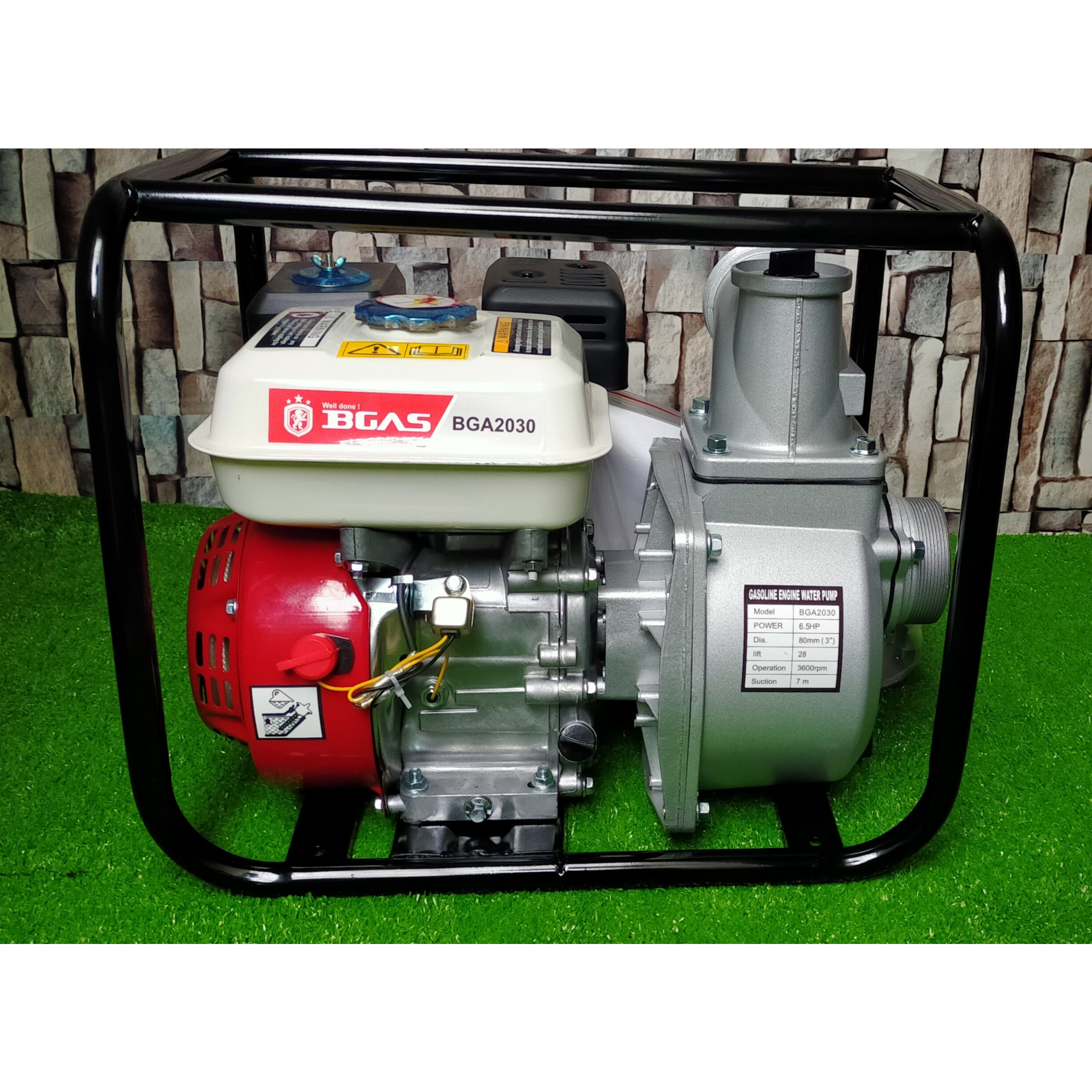 MÁY BƠM NƯỚC CHẠY XĂNG BGAS BGA-2030 (HỌNG XÃ 80MM) - HÀNG CHÍNH HÃNG