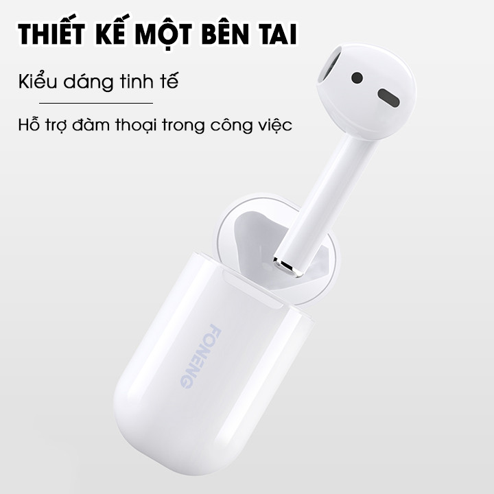 Tai nghe bluetooth Foneng BL01 một bên tai kèm dock sạc (hàng nhập khẩu)