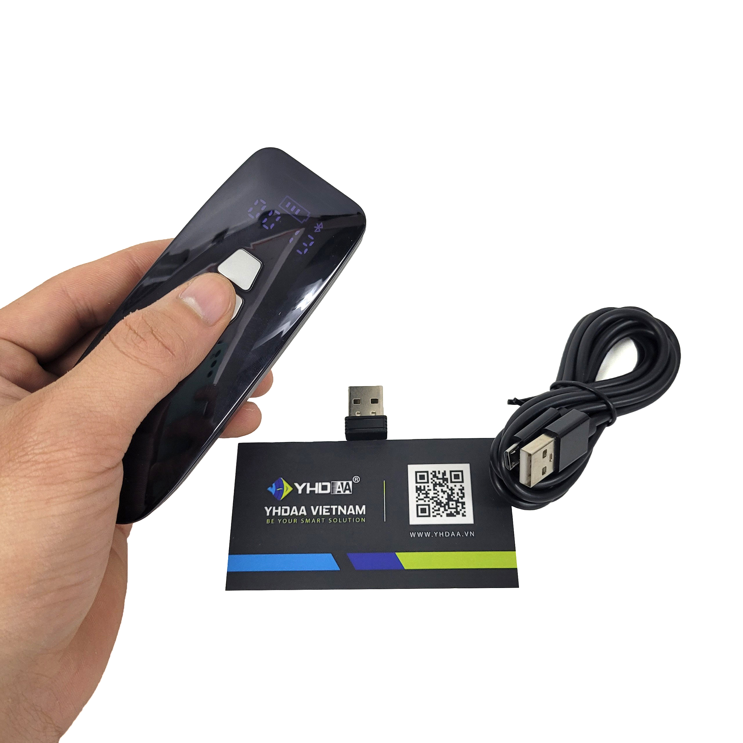 Máy quét mã vạch Mini YHD 3200CB 1D đọc mã vạch Barcode bỏ túi kết nối Bluetooth/ USB dùng trên Điện thoại, Máy tính - Hàng Nhập Khẩu