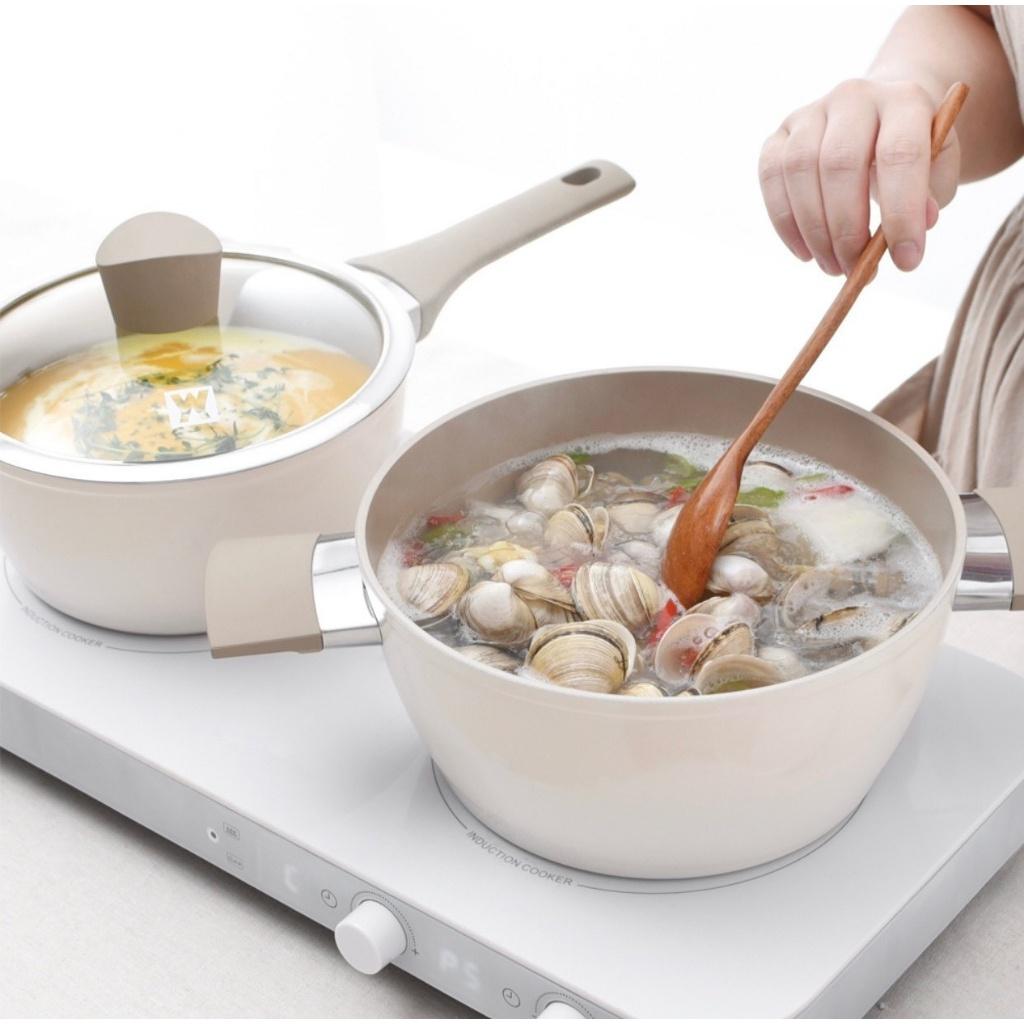 Bộ Nồi Chảo Wagensteiger, Size 18cm/20cm, 7 Lớp Phủ Chống Dính Siêu Bền, Dẫn Nhiệt Tốt, Dùng Cho Mọi Loại Bếp, Nhập Hàn