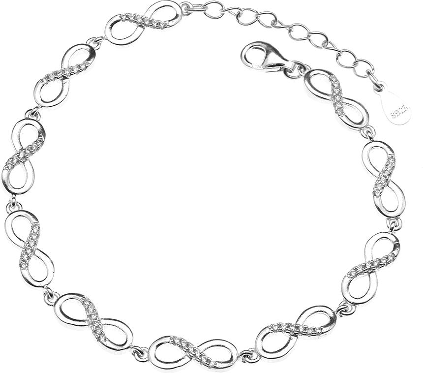 Lắc Tay Nữ Bạc Hiểu Minh LTU485 vô cực infinity