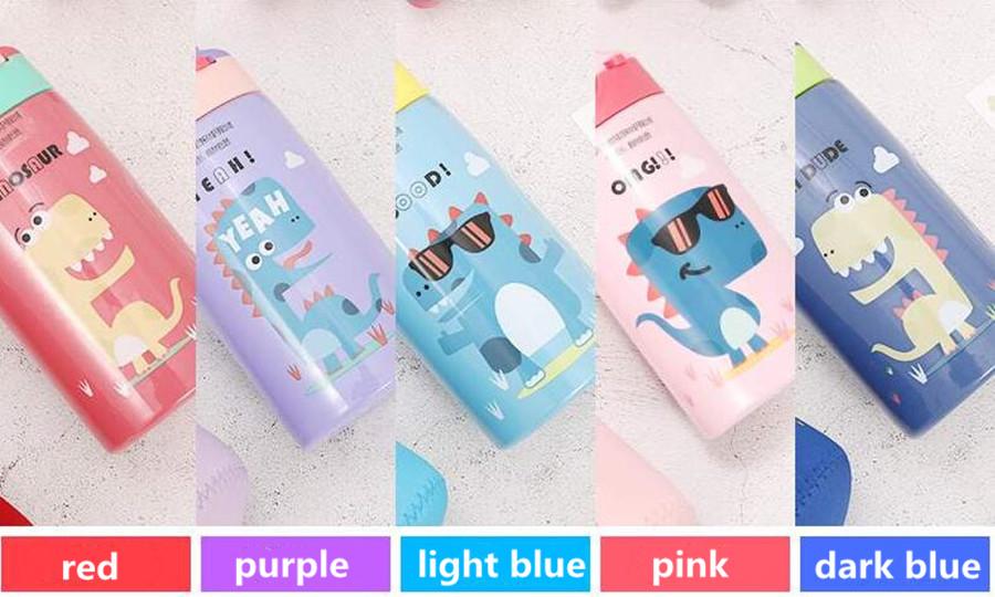 Hot Bán Hàng Dễ Thương Trẻ Em Sữa Bột Ấm Siêu Tốc Hoạt Hình Inox 316 Ống Hút Giữ Nhiệt Bình Của Bé Thứ Máy Hút Nước