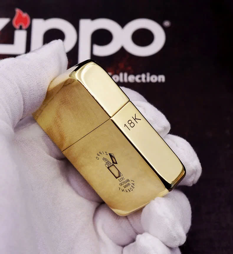 Hộp quẹt zippoo vàng gold phiên bản kỷ niệm 1941 hàng chính hãng USA tem đỏ cao cấp sang trọng (Usa Fancy Gold), Bật lửa zippoo Usa Fancy Gold 1941 độc đáo thời thượng