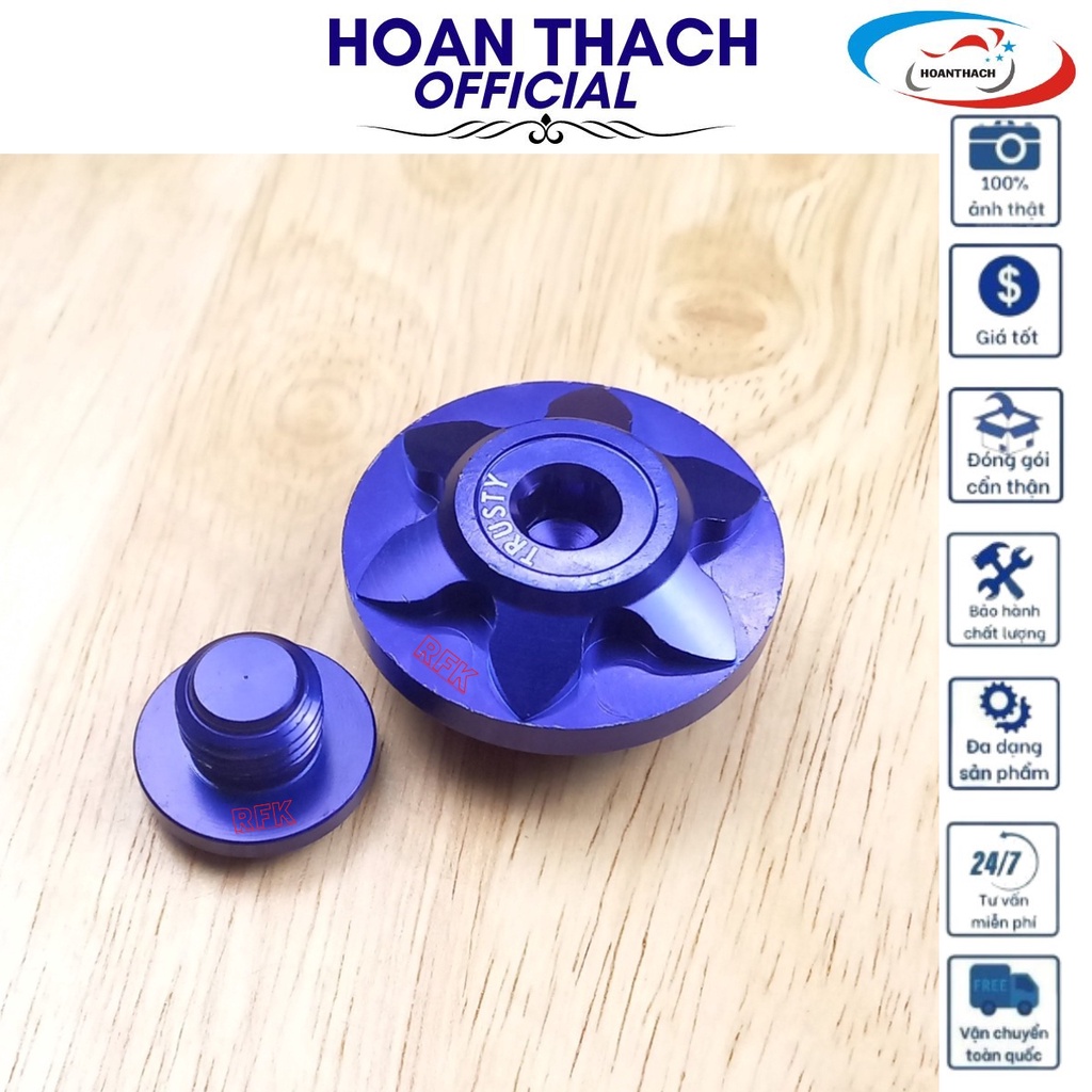 Ốc Mâm Lửa Honda (Màu Xanh) Hàng thường dùng cho nhiều dòng xe HOANTHACH SP001163