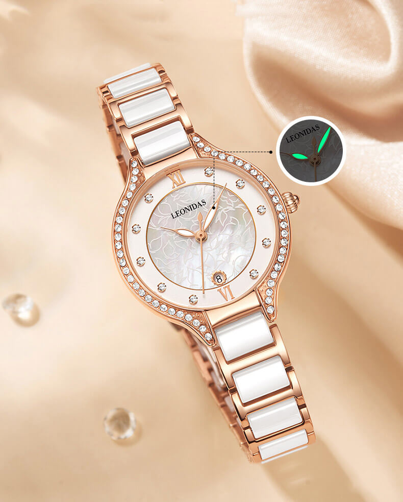 Đồng hồ nữ chính hãng LEONIDAS LD80132-1 Kính sapphire ,chống xước ,Chống nước 30m ,Bh 24 tháng,Máy điện tử