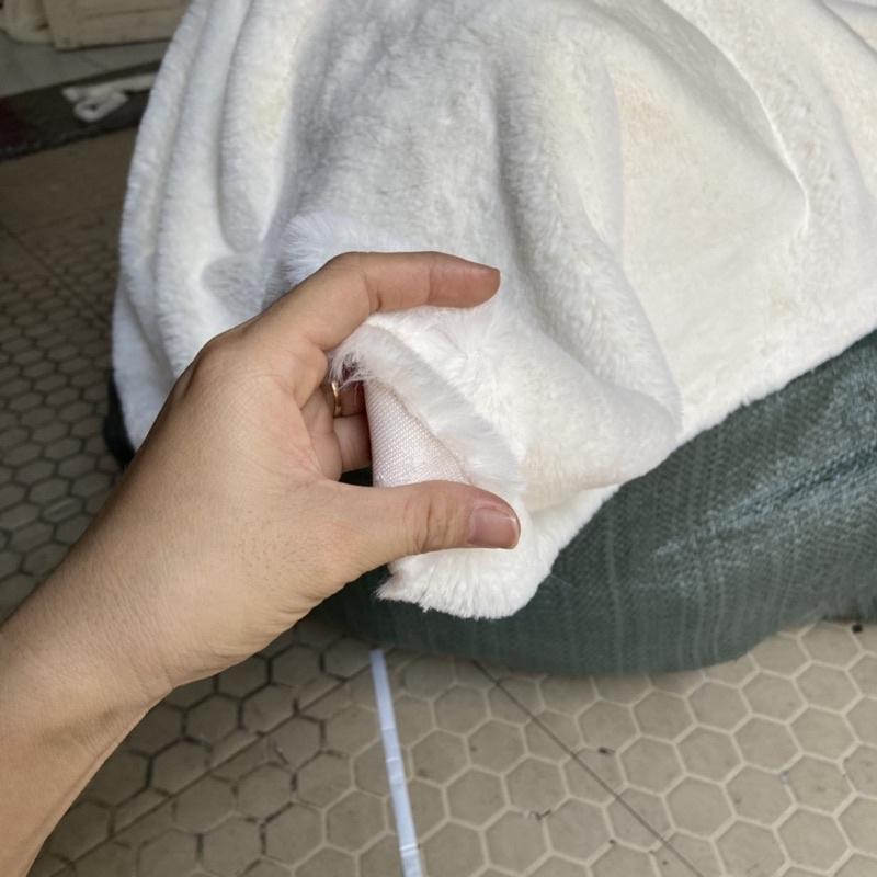 THẢM LÔNG KEM NGẮN MỊN - THẢM LÓT TỦ ĐIỆN THOẠI