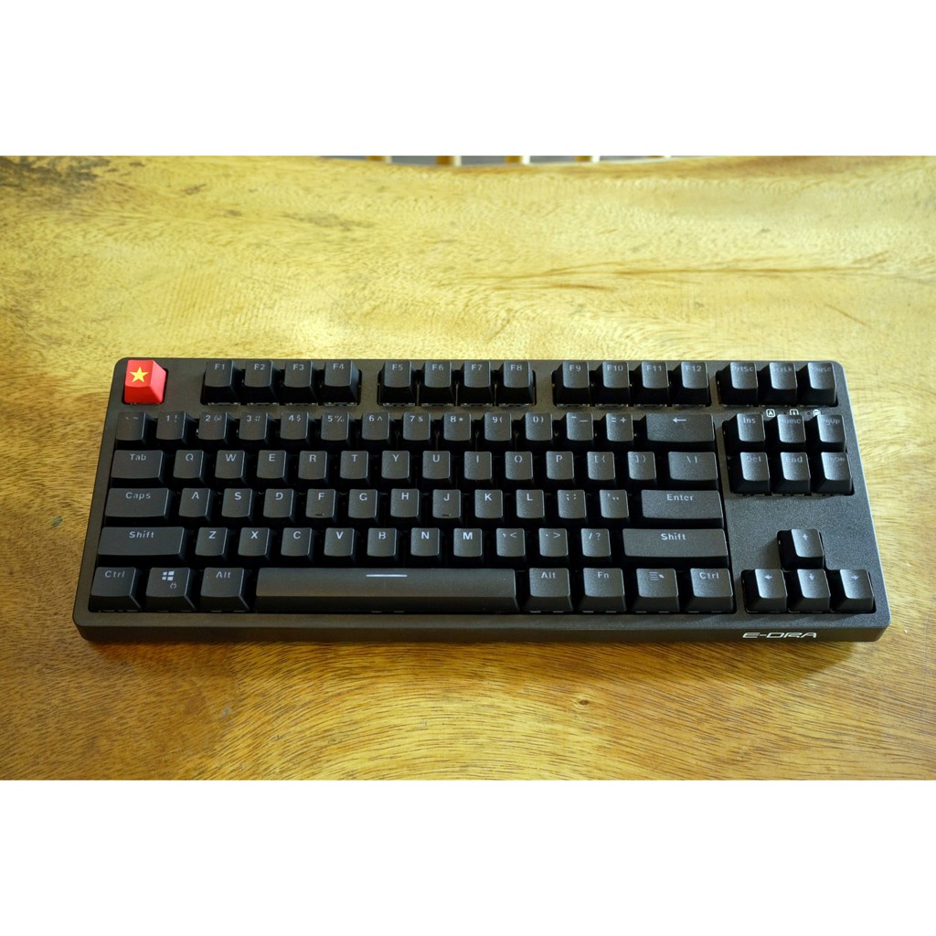 Bàn Phím Cơ E-Dra EK387 Huano Switch Version 2021 Tặng Kèm Keycap Sao Vàng - Hàng Chính Hãng