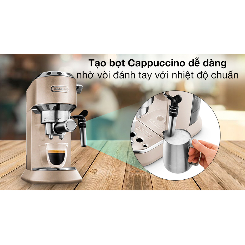 Máy Pha Cà Phê DeLonghi EC785 (1300W) - Hàng Chính Hãng