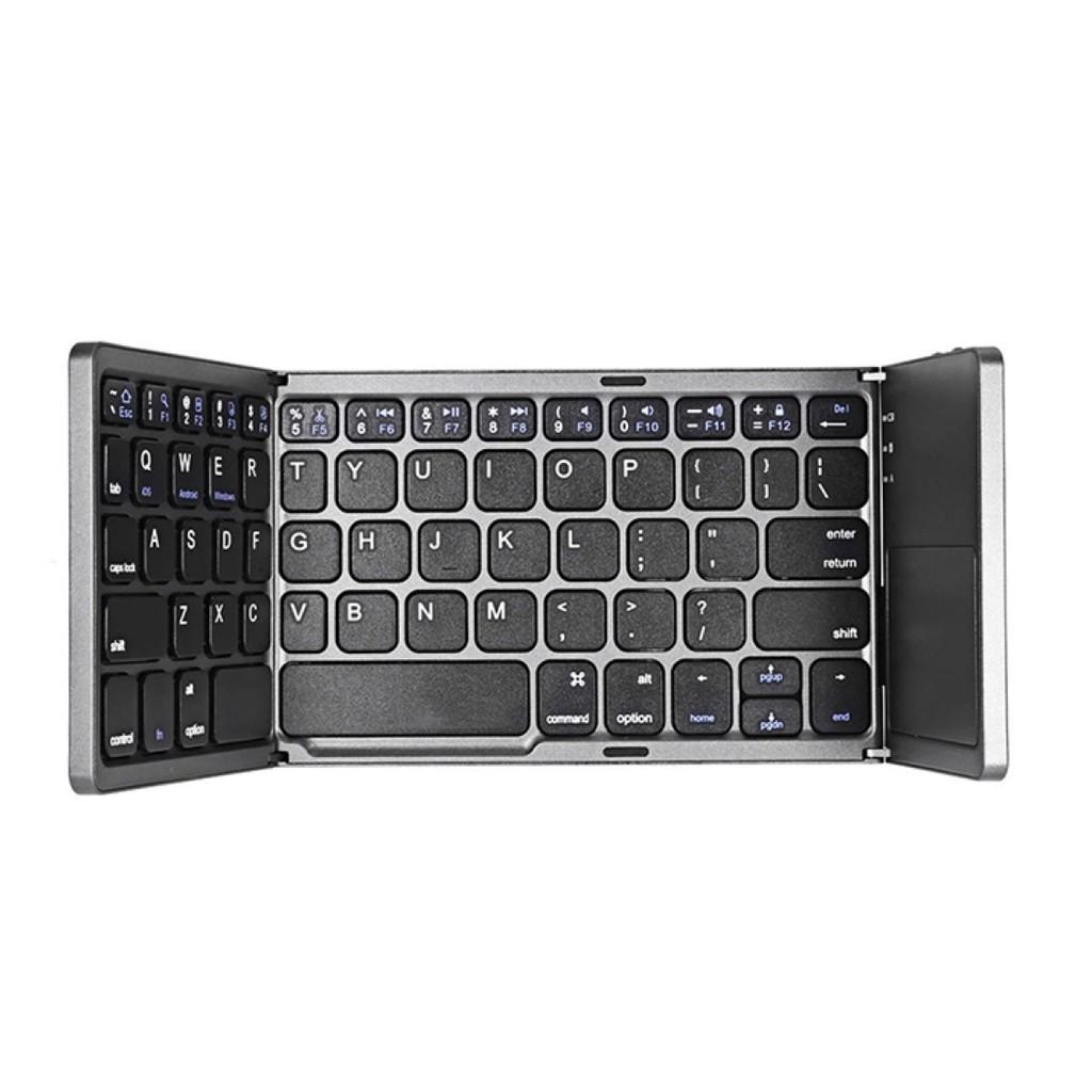 Bàn Phím BlueTooth Gấp Gọn Có TouchPad Foldable Keyboard With TouchPad - AsiaMart