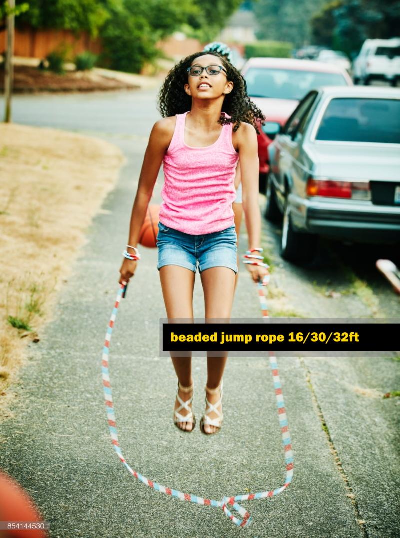 32ft 30ft 16.5ft 10M 7M 5M Nhóm Đội Nhảy Xa Bỏ Qua Dây Trẻ Em Học Sinh Pvc Đính Hạt Hạt chiếu Trúc Hạt