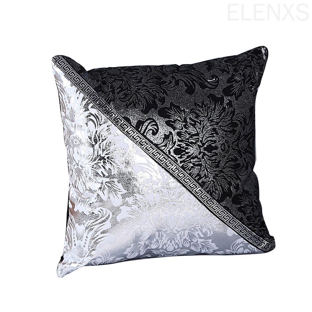 Floral Pattern Pillow Case Sofa Throw Cover Pillowcase Pillowslip Contrast Color Pillows Decor ELEN