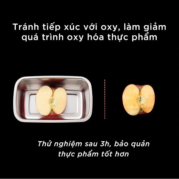 Hộp Đựng Thực Phẩm Tủ Lạnh Inox 304 Có Nắp Silicon Cao Cấp Đạt Chất Lượng LFGB Đức 250ml 450ml 600ml 1000ml 1300ml 1600ml 2300ml 2900ml HADU